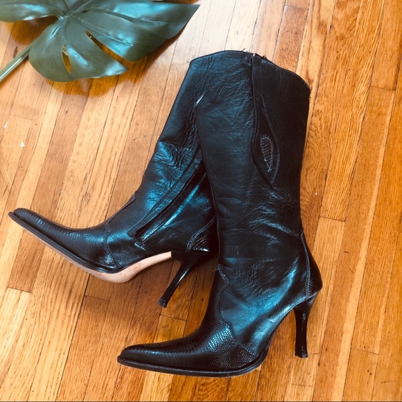 Los Altos Ladies Genuine Leather Boots W/Zipper - Picture 3 of 7